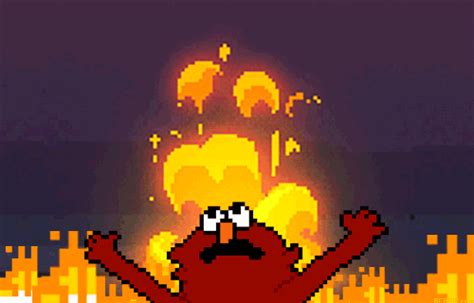 Elmo is on Fire GIFs | USAGIF.com