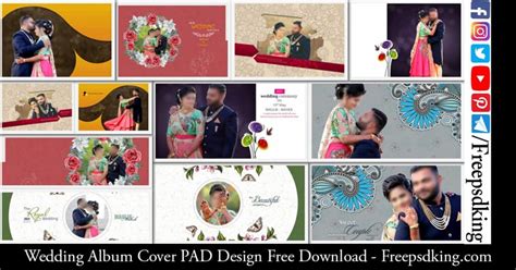 Wedding Album Cover PAD Design Free Download - Freepsdking.com