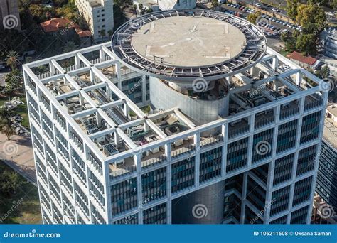 Helicopter Landing Pad on Building. Editorial Stock Photo - Image of ...