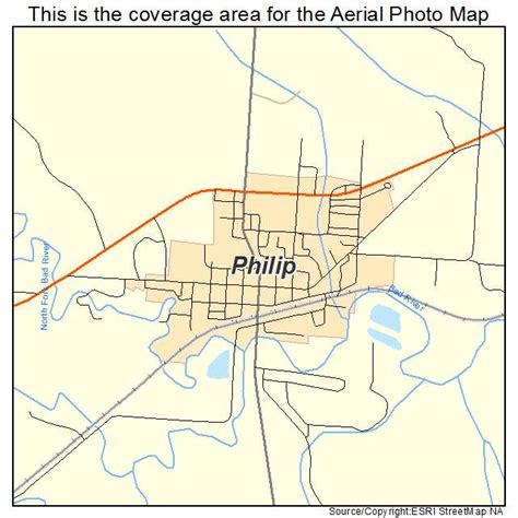 Aerial Photography Map of Philip, SD South Dakota