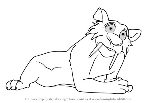 Step by Step How to Draw Zeke from Ice Age : DrawingTutorials101.com