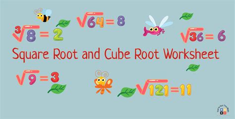 10 Square Root and Cube Root Worksheet | Free Printable
