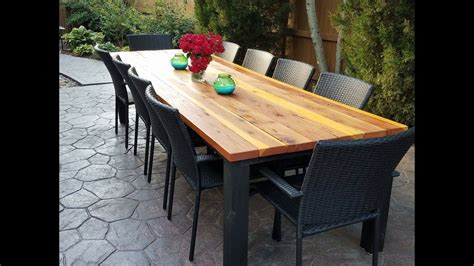 DIY Outdoor Dining Table - YouTube