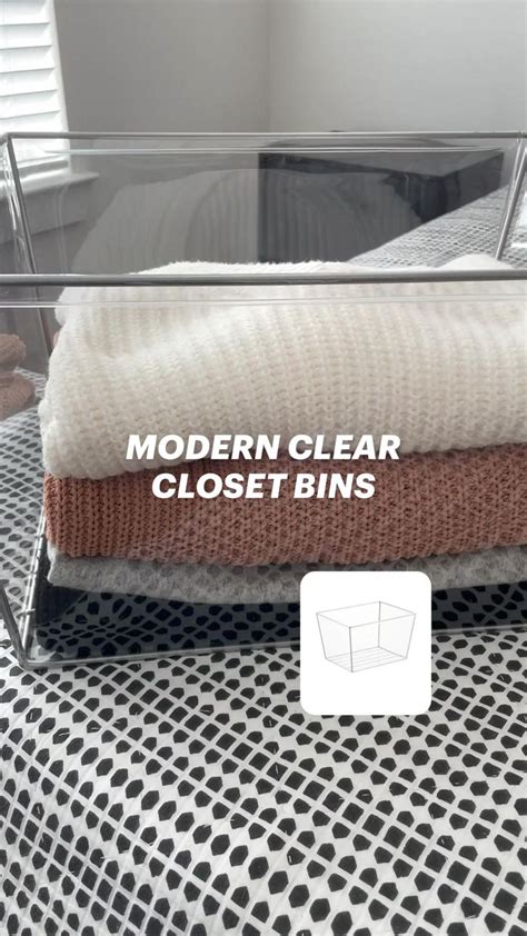 MODERN CLEAR CLOSET BINS | Small closet organization, Amazon home decor ...