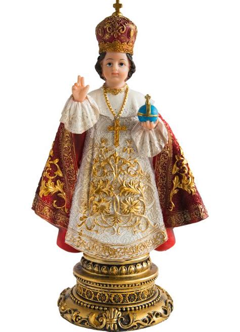 Statue of the Infant Jesus of Prague, polychrome, 30 cm - Sale ...