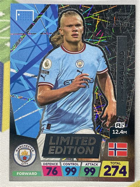 Erling Haaland Manchester City Limited Edition Panini Premier League ...