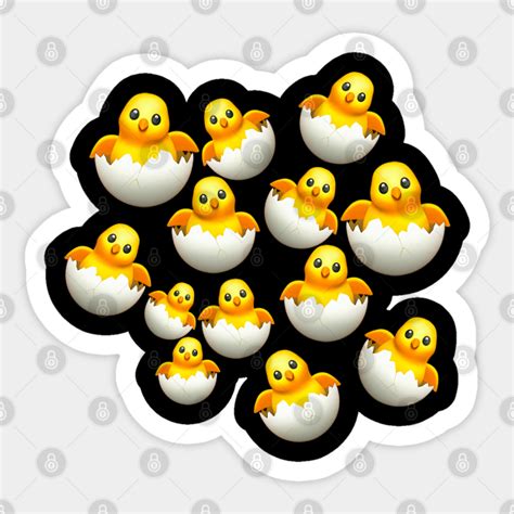 Baby Chick Emoji - Emoji Company Emoji Co - Sticker | TeePublic