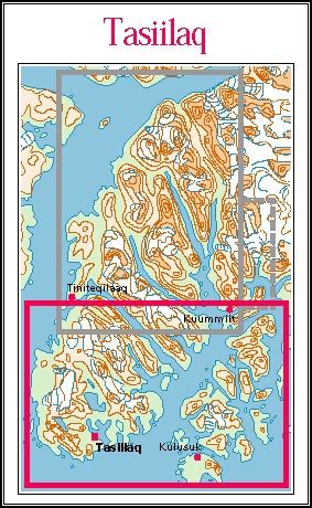 N° 6 - Tasiilaq/Kulusuk – East Greenland - Hiking Map – 1 :100 000