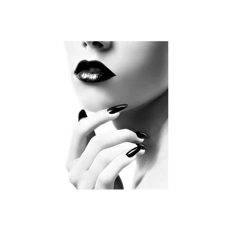 Makeup, Beautiful lips, Black and white photography