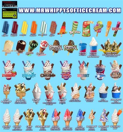 Mr Whippy Ice cream van - Google Search | Mr whippy, Ice cream menu, Mister softee