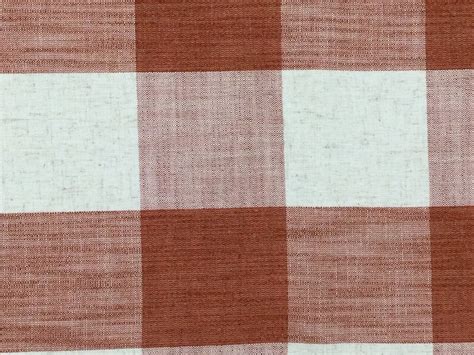 Orange Check Fabric - Fabric Warehouse