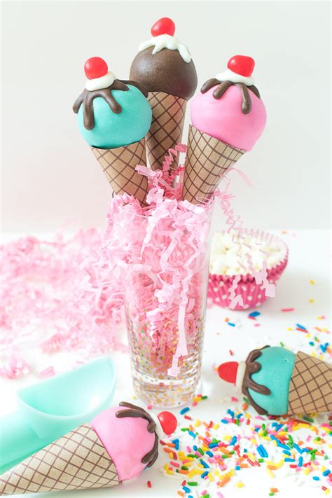 Ice Cream Cone Cake Pops Recipe + Tutorial - Club Crafted