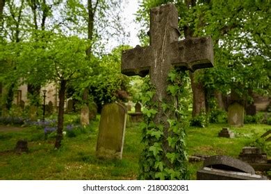 Ancient Stone Headstones All Saints Cemetery Stock Photo 2180032081 | Shutterstock