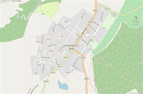 Grantown-on-Spey Map Great Britain Latitude & Longitude: Free Scotland Maps