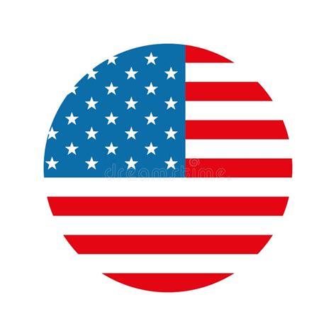 United States Flag Circle