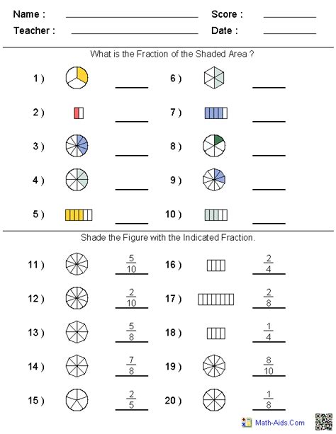 Math Worksheets | Dynamically Created Math Worksheets