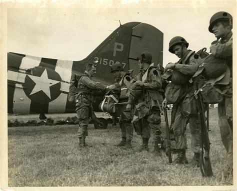 Paratroopers prepare for the D-Day invasion in England on 6 June 1944 | The Digital Collections ...