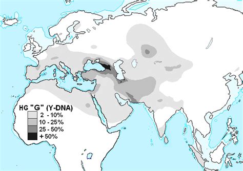 Haplogroup G (Y-DNA) distribution | Historical maps, Family tree dna, Map