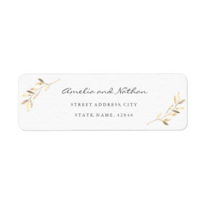 Golden Leaf Return Address Label | Zazzle | Address labels, Return address labels, Labels diy