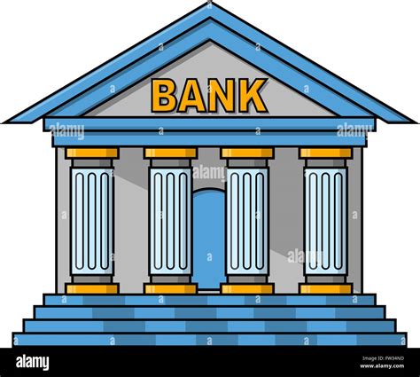 Bankgebäude Illustration design Stock-Vektorgrafik - Alamy