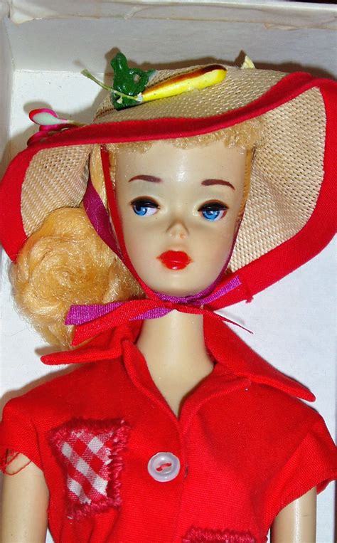 Sample Blonde 3 Ponytail in Variation "Picnic Set" | Vintage barbie dolls, Vintage barbie ...