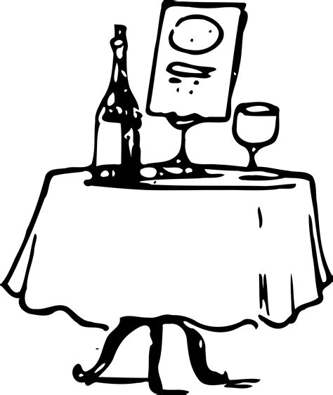 Clipart - Contents on a table
