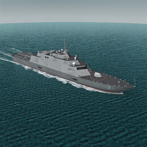 3d Model Uss Fort Worth Lcs-3