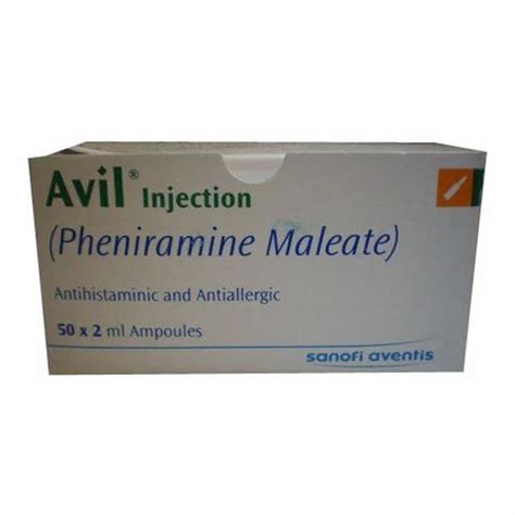 Avil Injection 2ml, For Allergy Medication, 50 X 2 ml at Rs 15/stripe in Nagpur