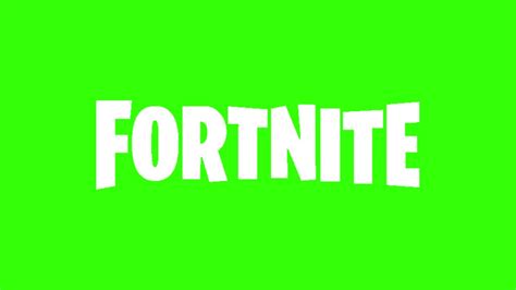 FREE GREEN SCREEN - Fortnite logo - YouTube