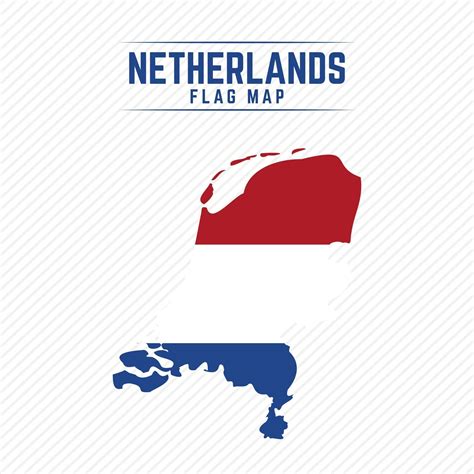 Flag Map of Netherlands 2400625 Vector Art at Vecteezy