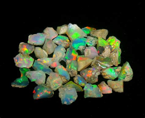 Ethiopian Opal Raw Gemstone Welo Opal Rough Natural | Etsy