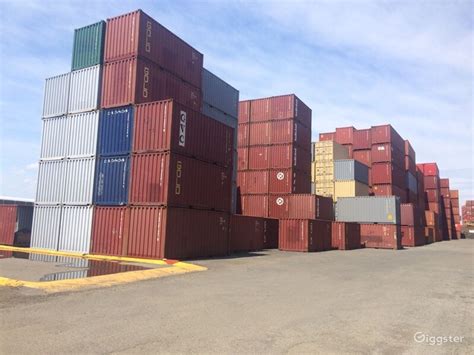 Massive Industrial Container Yard | Rent this location on Giggster