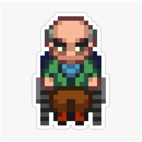 Pegatina «Stardew Valley - George de cuerpo completo» de Augustine87 | Redbubble