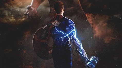 How CAPTAIN AMERICA wields MJOLNIR in AVENGERS ENDGAME - YouTube