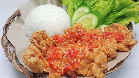 Resep Fried Chicken Geprek Sambal Bawang