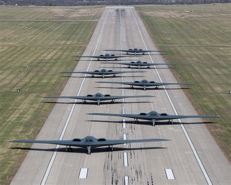 PHOTOS: Eight B-2s Gather for Rare ‘Elephant Walk’ of Stealth Bomber | Air & Space Forces Magazine