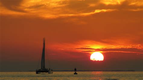 Wallpaper sky sea yacht - free pictures on Fonwall