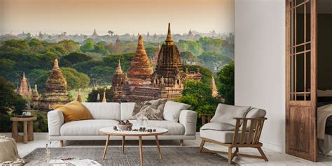 Myanmar Temples Wallpaper Mural | Wallsauce UK