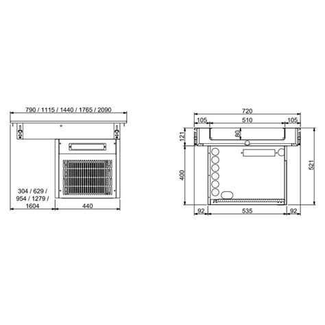 Drop-in Refrigerated Unit 4/1 - 80mm — ChillCooler