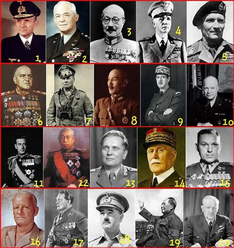 WWII Military Leaders by Photo Quiz - By Scuba_Steve