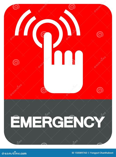 Emergency Symbol Sign, Vector Illustration, Isolate on White Background Label .EPS10 Stock ...