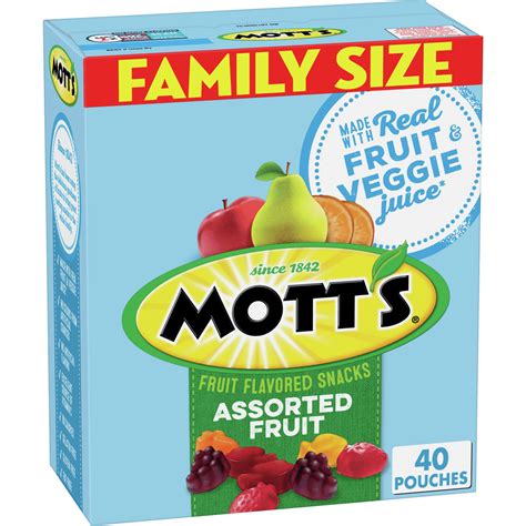 Mott's Fruit Snacks, Gluten Free, 40 ct, 0.8 oz - Walmart.com - Walmart.com