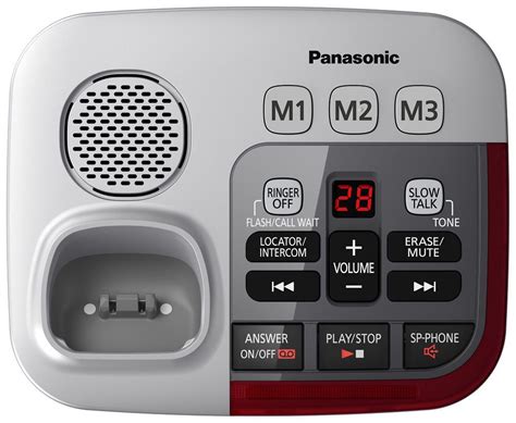 [Ships Free] Panasonic Amplified Cordless Phone with Answering Machine ...