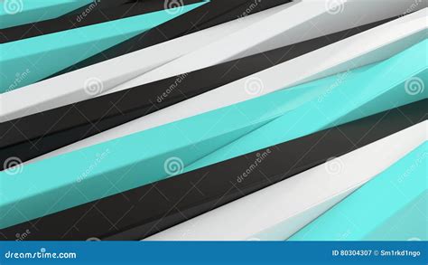 Abstract Black, White and Blue Panels 3D Background. Stock Illustration ...