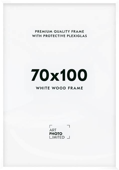 White Wooden frame 70x100cm - Premium Quality - ArtPhotoLimited