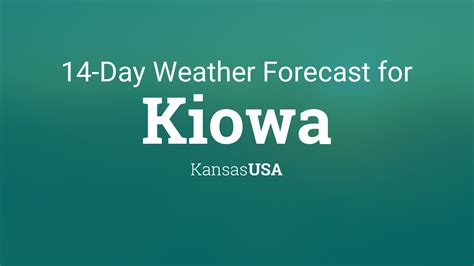 Kiowa, Kansas, USA 14 day weather forecast