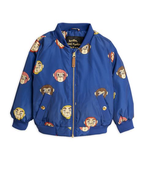 MONKEY BASEBALL JACKET BLUE – Le Wardrobe