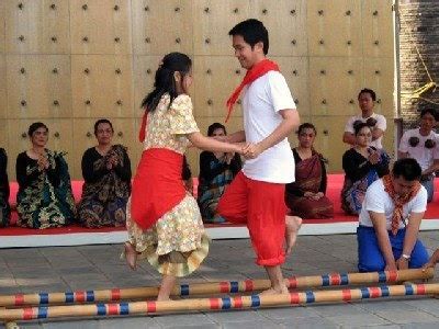 not only in the philippines: Tinikling Folk Dance