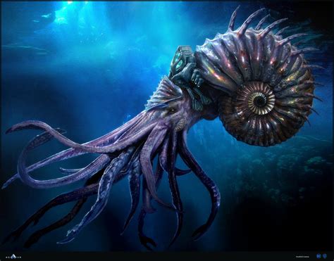 Underwater Creatures, Alien Creatures, Ocean Creatures, Monster Concept Art, Fantasy Monster ...