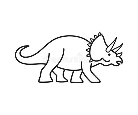 Cute Dinosaur Drawing Outline : Cute animal vector design elements set.